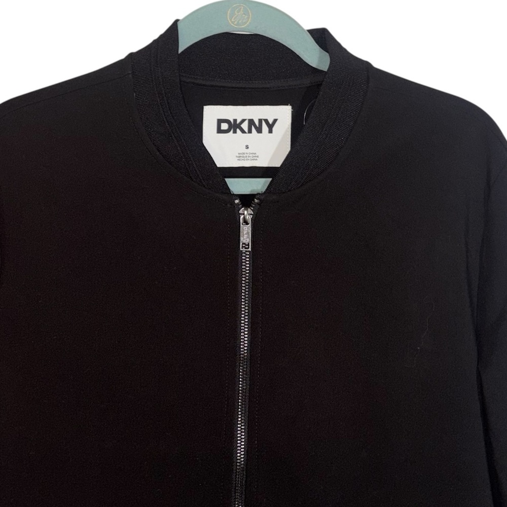 DKNY Scuba Jacket Full Zip King Black Lightweight Pockets Men’s Size Small - Picture 5 of 14